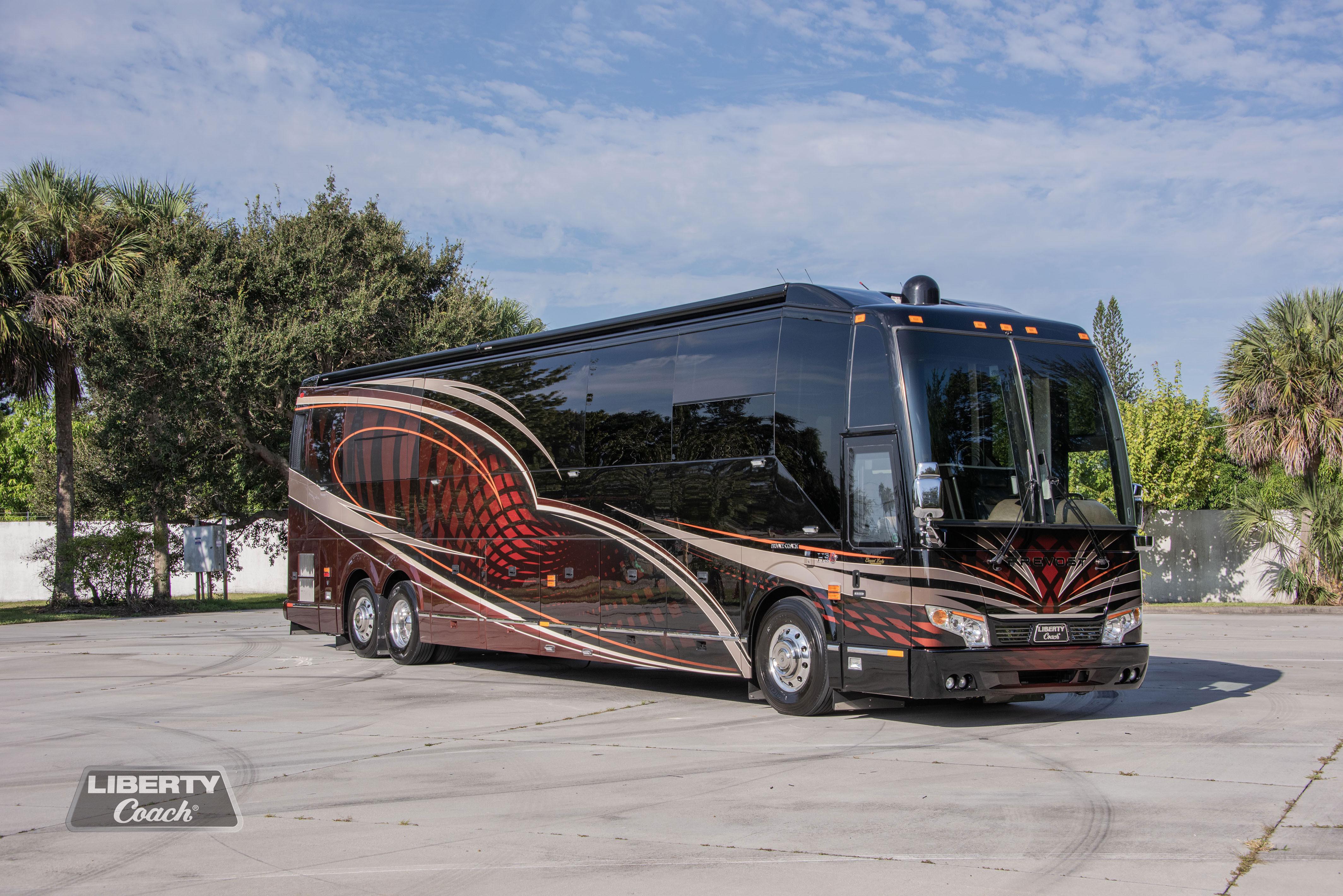 Elegant Lady A Ext Overview Custom Luxury Motorcoach