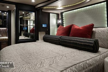 2016 Elegant Lady #5389 motorcoach interior view of bedroom