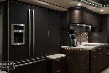2016 Elegant Lady #5389 motorcoach interior view of galley area