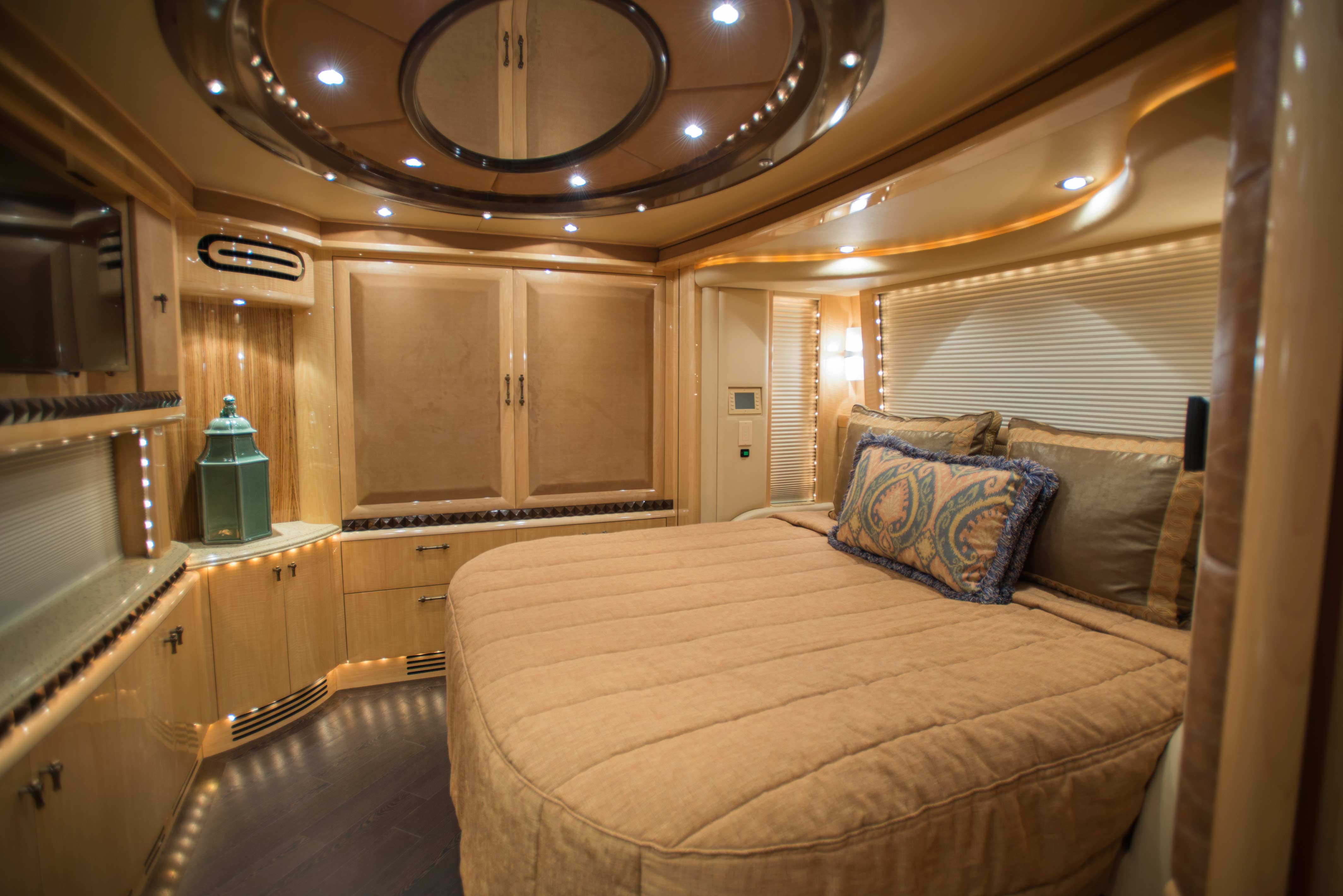 Liberty-Coach-800A1-Bedroom-2-Overview - Custom Luxury Motorcoach