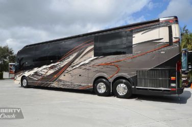 2017 Elegant Lady #5371 exterior driver side view of motorcoach on the lot