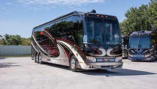 luxury tour bus price