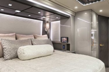 2020 Elegant Lady #863 motorcoach interior front look view in bedroom