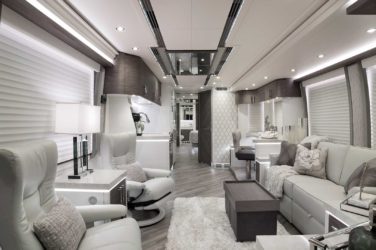 2020 Elegant Lady #864 motorcoach interior view of main cabin