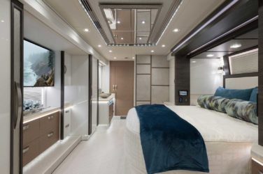 2021 Elegant Lady #867 motorcoach interior front look view in bedroom
