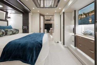 2021 Elegant Lady #867 motorcoach interior front look view in bedroom