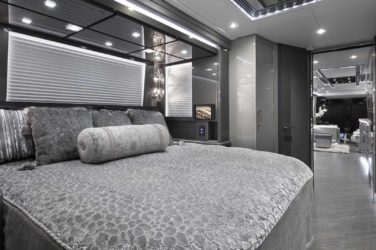 2021 Elegant Lady #869 motorcoach interior view of bedroom