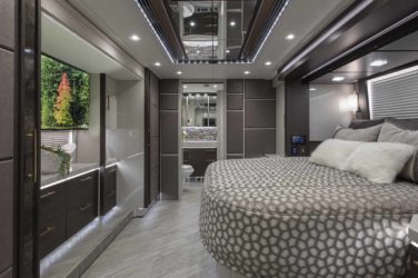 2021 Elegant Lady #871 motorcoach interior view of bedroom