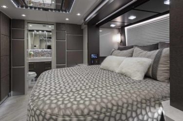 2021 Elegant Lady #871 motorcoach interior view of bedroom