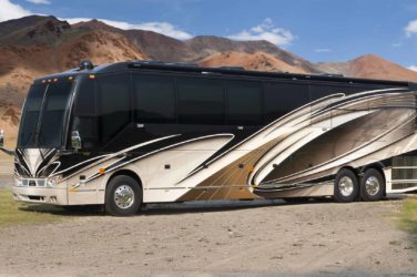 2021 Elegant Lady #871 exterior driver side view of motorcoach