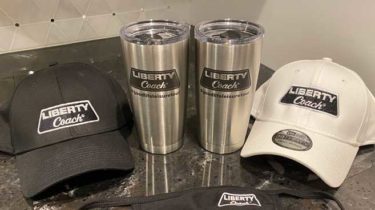 Liberty Coach Merchandise for Sale - Travel Mugs and Hats