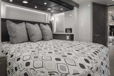 2021 Elegant Lady #872 motorcoach interior view of bedroom
