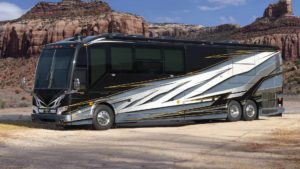 2021 Elegant Lady #874 exterior driver side front view of motorcoach