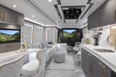 2021 Elegant Lady #874 motorcoach interior front look view