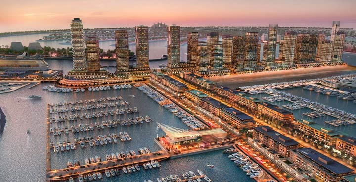 Marina and City of Dubai