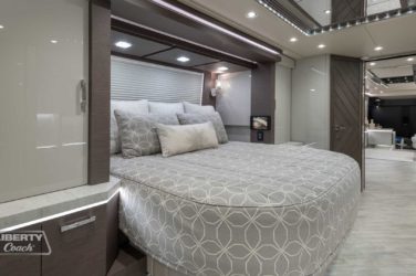 2022 Elegant Lady #880 motorcoach interior view of bedroom