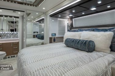 2022 Elegant Lady #881 motorcoach interior view of bedroom