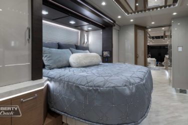2022 Elegant Lady #882 motorcoach interior view of bedroom