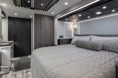 2022 Elegant Lady #883 motorcoach interior view of bedroom