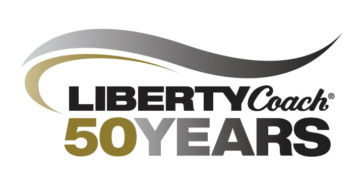 Liberty Coach 50 Year Anniversary Logo