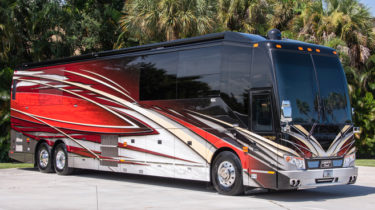 Liberty Coach Red and White Motorcoach