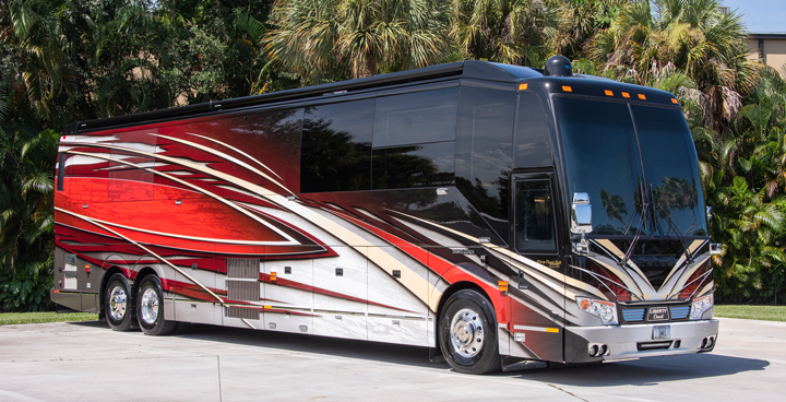 Liberty Coach Red and White Motorcoach