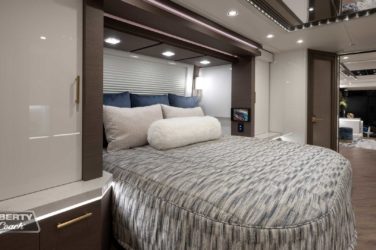 2022 Elegant Lady #884 motorcoach interior view of bedroom