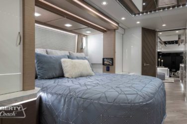 2022 Elegant Lady #885 motorcoach interior front look view in bedroom