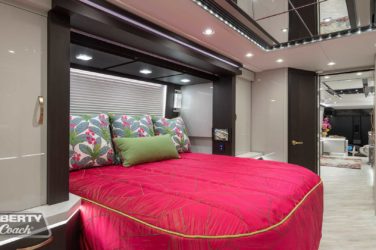 2022 Elegant Lady #886 motorcoach interior view of bedroom