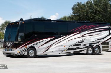 2023 Elegant Lady #892 exterior entry side front view of motorcoach