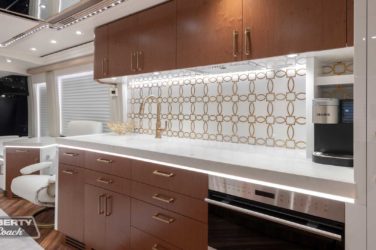 2023 Elegant Lady #893 motorcoach interior front look view of galley