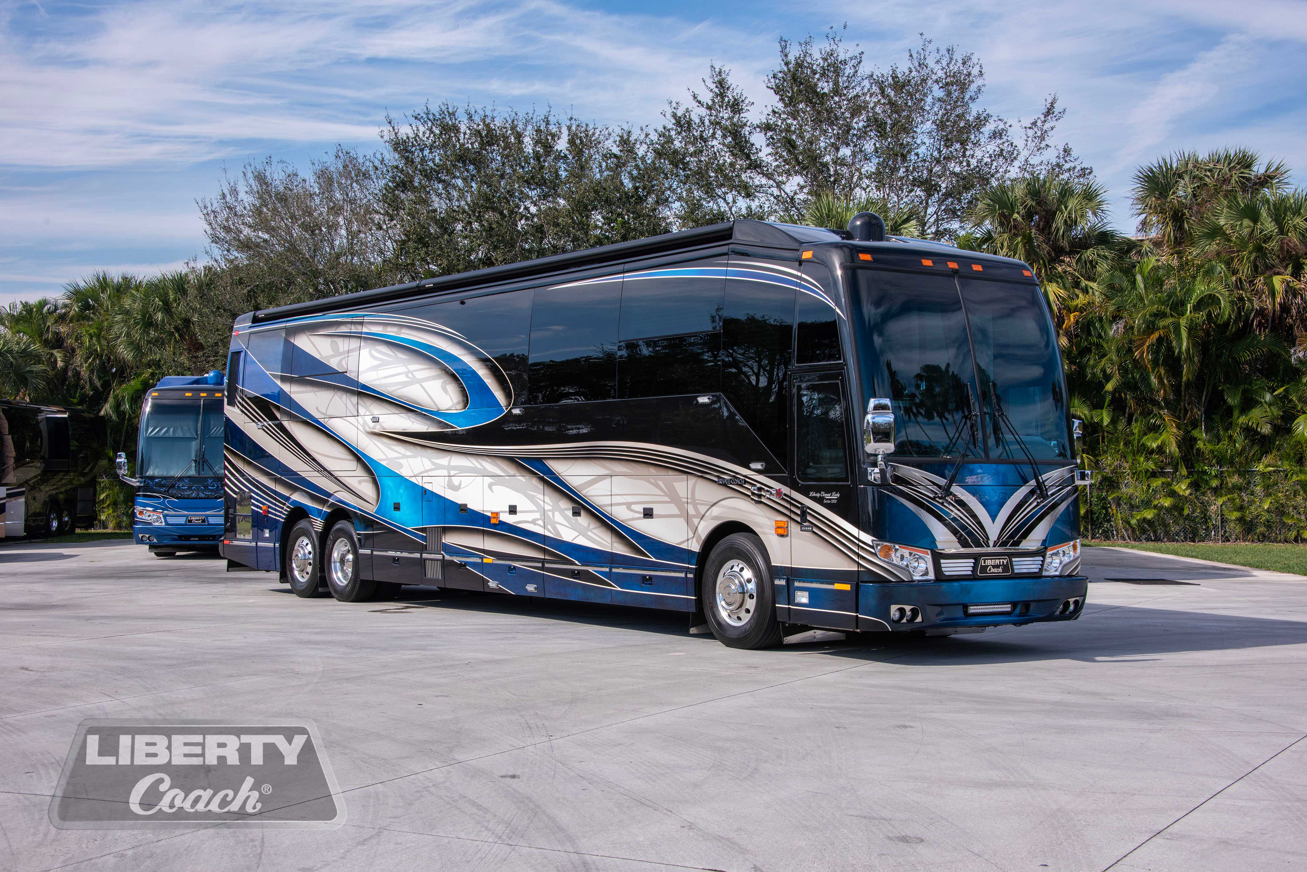 Liberty-Coach-5421-Exterior-Overview - Custom Luxury Motorcoach